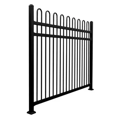 Bow Top Wrought lron Fence