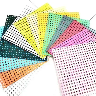 Colored perforated metal panels 1