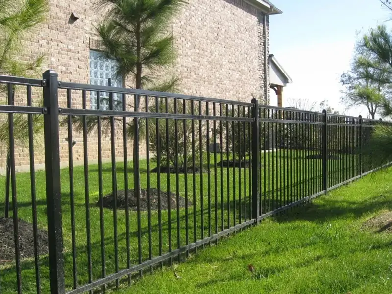 Flat Top Wrought Iron Fence 10