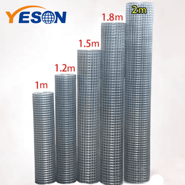Welded wire mesh height