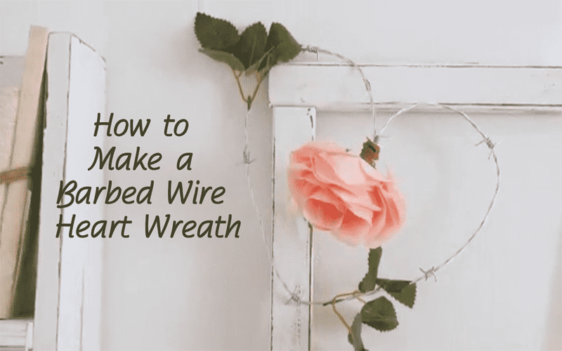 Iron wire mesh heart-shaped garland