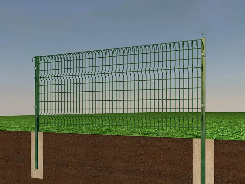 3D Curvy Welded Wire Mesh Fence Panel 11