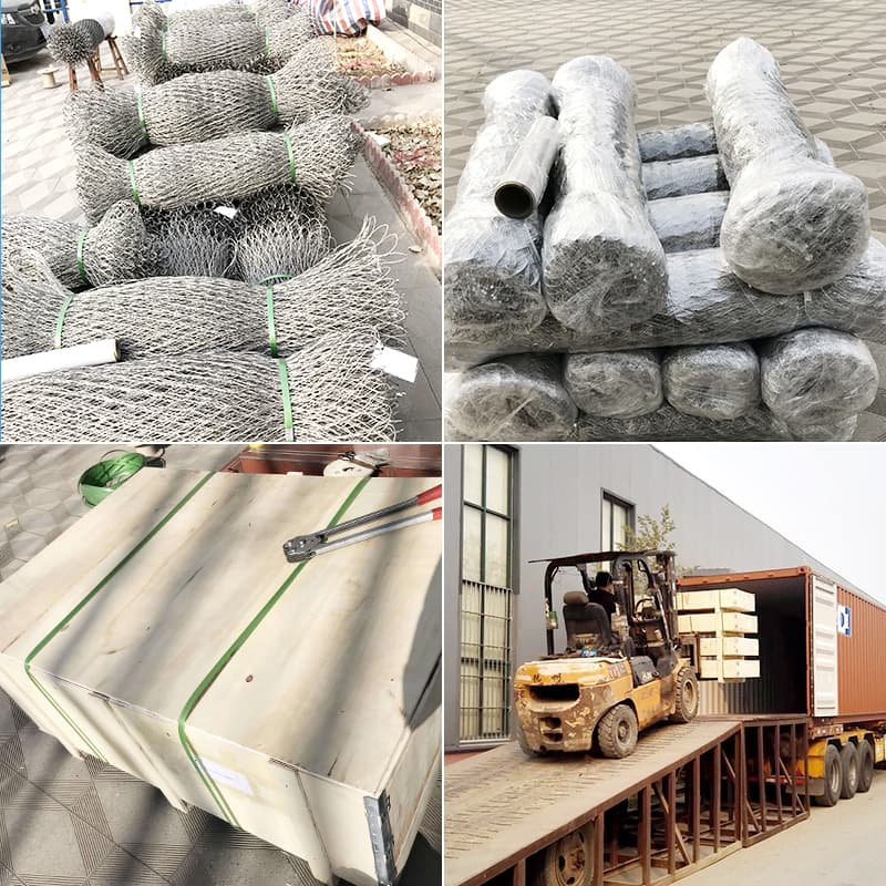 Stainless steel wire rope mesh net package