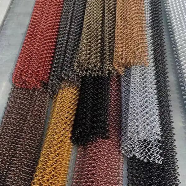 Chain Link Type Decorative Aluminum Coil Mesh Curtain 5