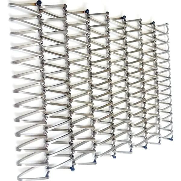 Stainless steel decorative spiral weave mesh belt 3
