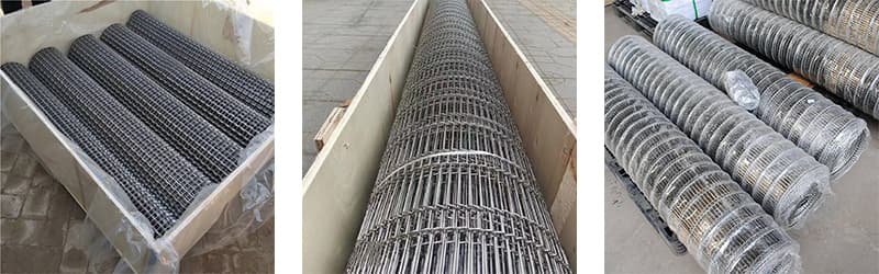 Stainless steel flat flex conveyor belt package