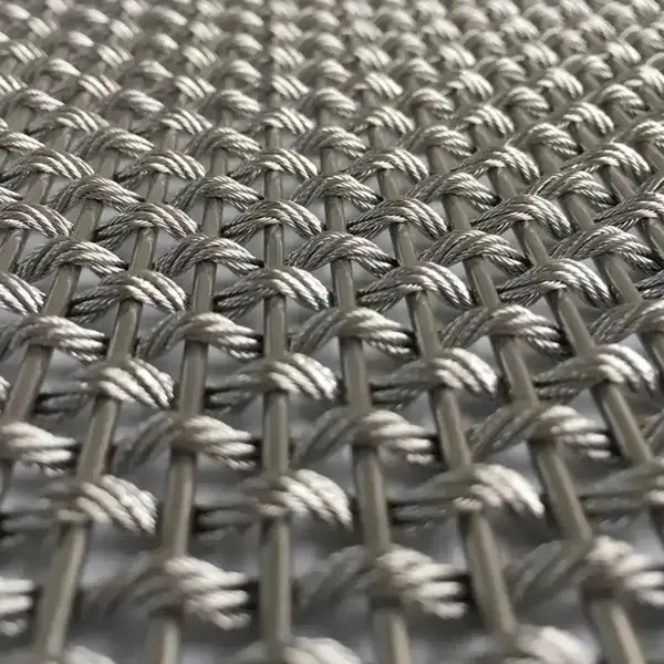 Stainless Steel Decorative Cable Rod Woven Mesh 2