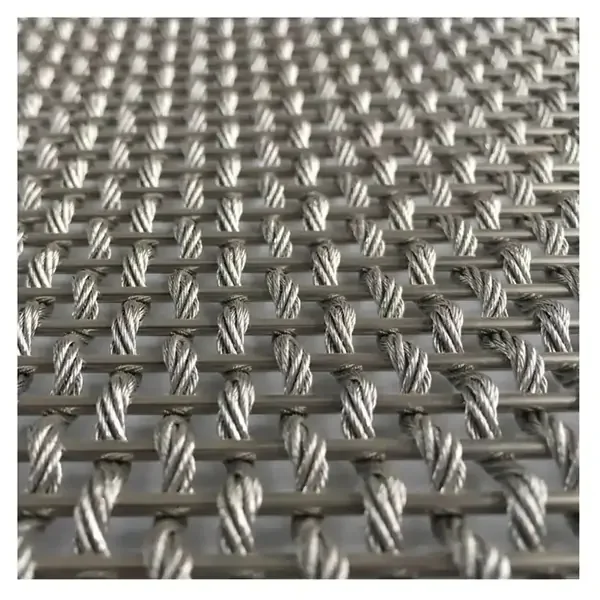 Stainless Steel Decorative Cable Rod Woven Mesh