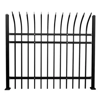 Bent Top Wrought Iron Fence