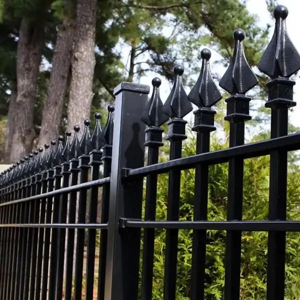 Spear Top Wrought Iron Fence 5