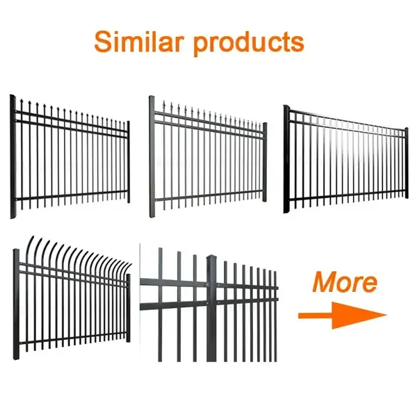 Spear Top Wrought Iron Fence 6
