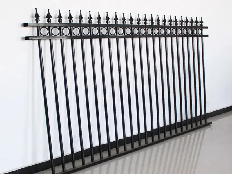Spear Top Wrought Iron Fence 7