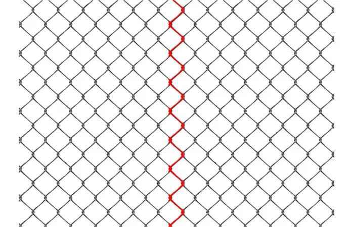 Seamlessly Linking Chain Link Mesh