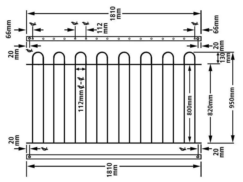 Bow Top Fence 12