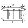 Bow Top Wrought lron Fence 2
