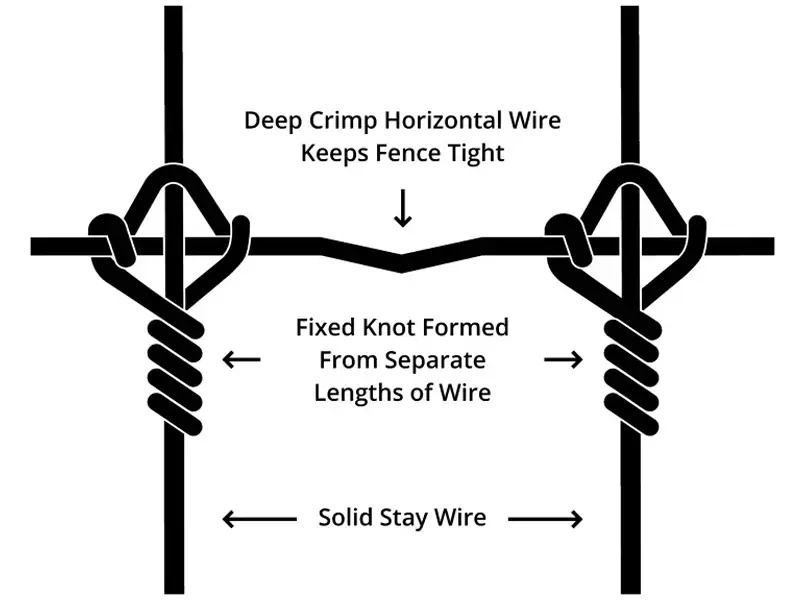 Fixed Knot Field Fence 6