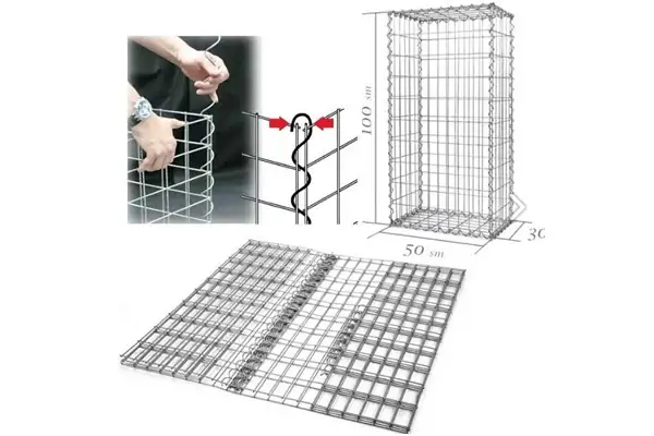 Galfan Metal Wire Welded Gabion Mesh Box 10