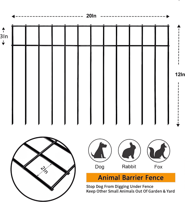 Black Animal Barrier Fence 3