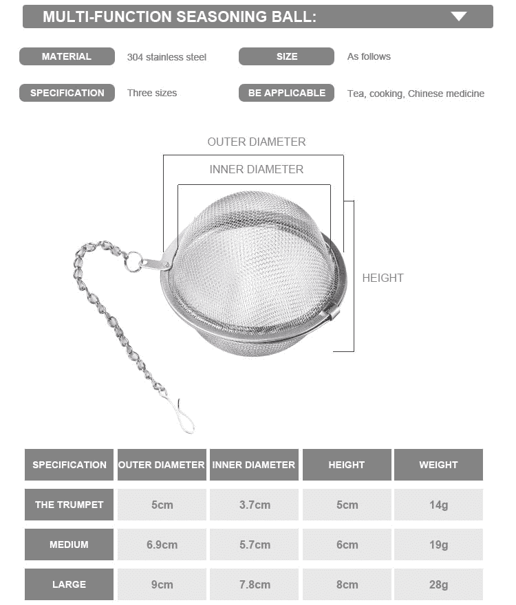 Seasoning Ball Information