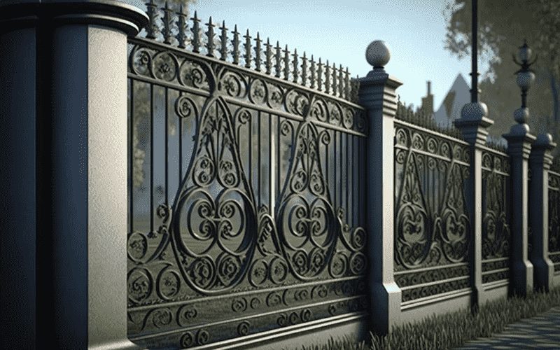 Timeless Elegance of Wrought Iron Fences 3