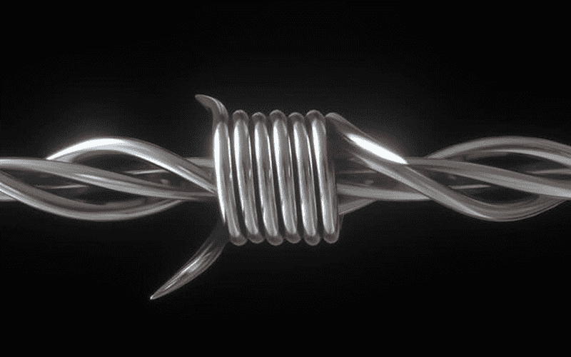 braided barbed wire