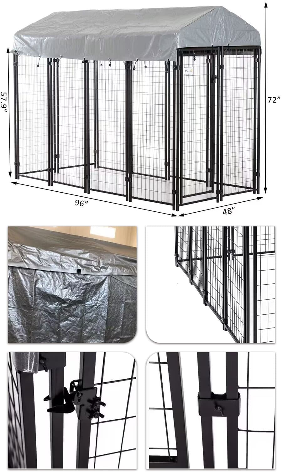 Welded Dog Cage Details