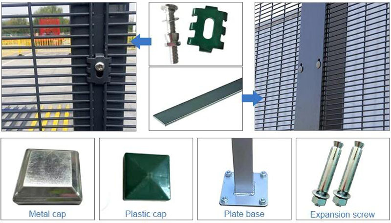 PVC Coated 358 Security Fence Accessories