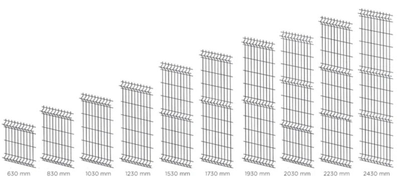PVC Coated 358 Security Fence Types