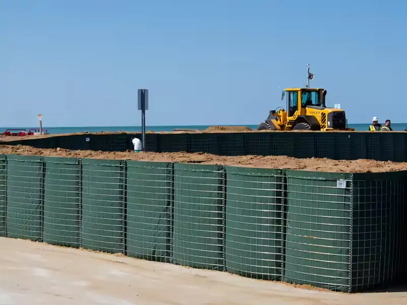 Sand Wall Gabion Barrier 12