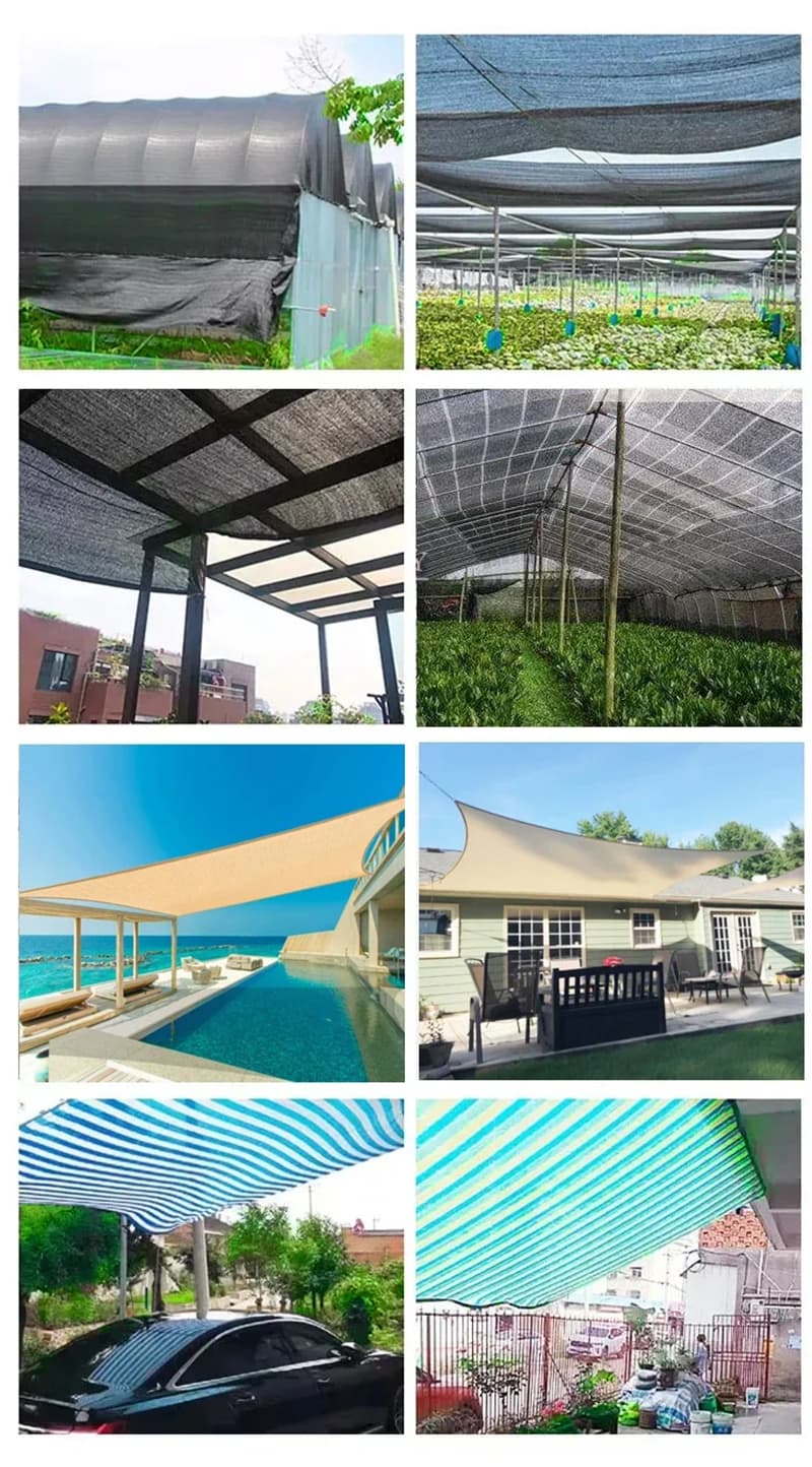 Sunblock Shade Cloth Net Application