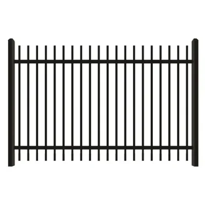 Flush Top Wrought Iron Fence