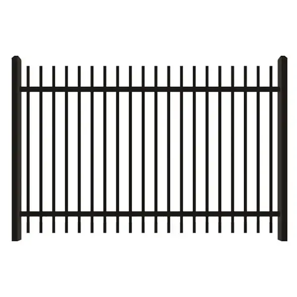 Flush Top Wrought Iron Fence