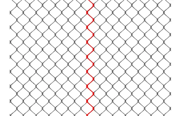 Seamlessly Linking Chain Link Mesh