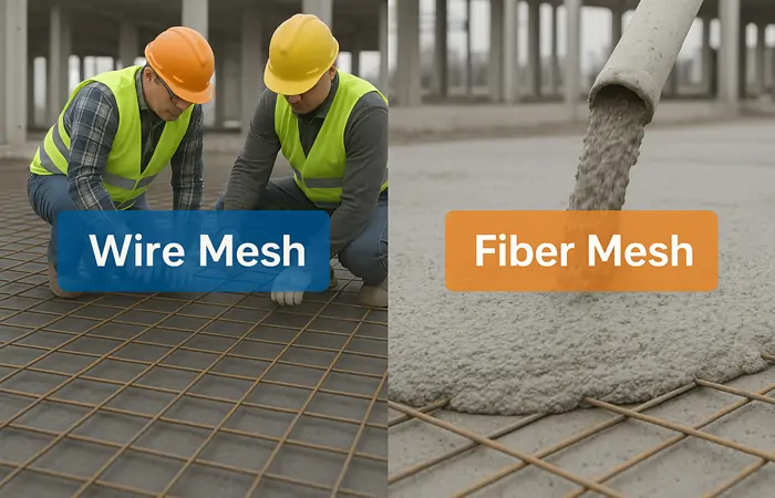 wire-mesh-vs-fiber-mesh-concrete-guide
